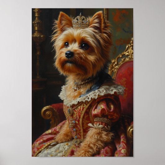 Poster Portrait Royal de Yorkshire Terrier (Devant)
