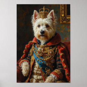 Poster Portrait Royal du West Highland White Terrier
