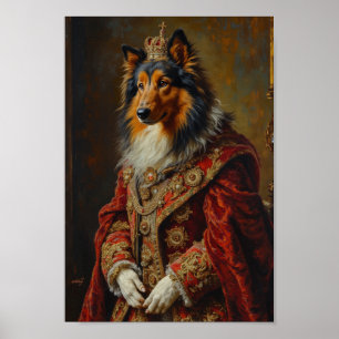 Poster Portrait Royal Rough Collie
