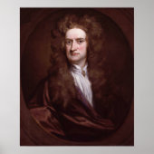 Poster Portrait Sir Isaac Newton par Sir Godfrey Kneller (Devant)