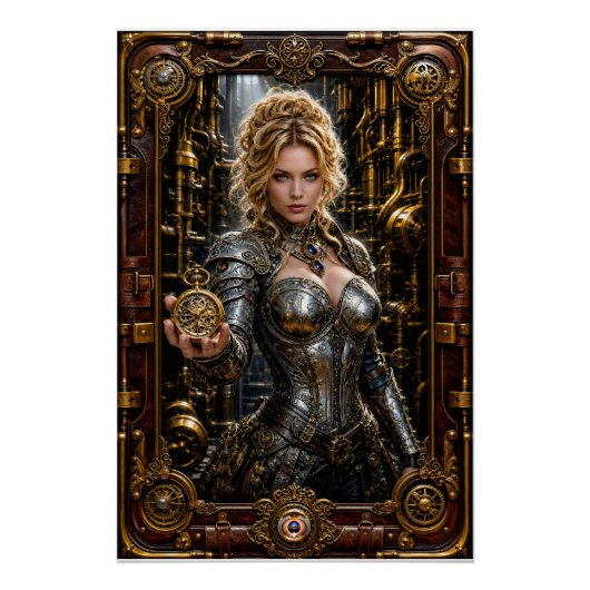Poster Portrait Steampunk d'Ottilie Von Zale (Devant)