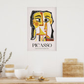 Poster Portrait stylisé de Picasso Jacqueline962 Abstrait (Cuisine)