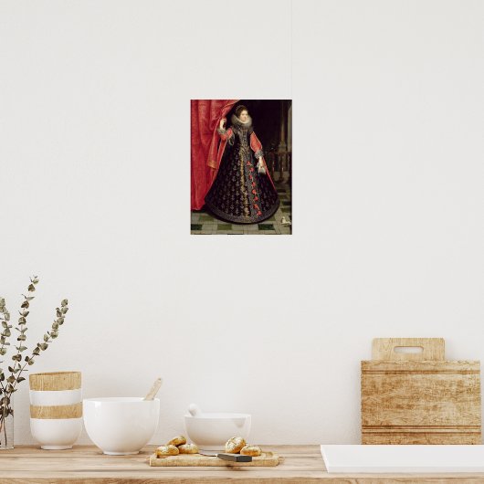 Poster Portrait supposé être Henrietta Maria de (Cuisine)