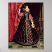 Poster Portrait supposé être Henrietta Maria de (Devant)
