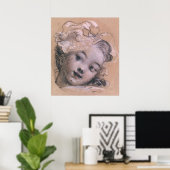 Poster Portrait supposé être Rosalie (Bureau à domicile)