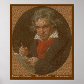 Poster Portrait texte Beethoven (Devant)