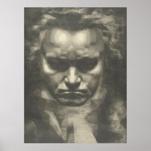 Poster Portrait Van Beethoven