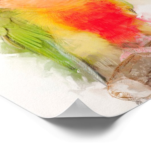 Poster Portrait vert pâté (Coin)