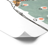 Poster Portrait Vignette de mode (Coin)