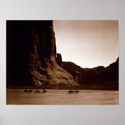 Poster Portrait Vintage amérindien (Devant)