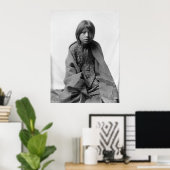 Poster Portrait Vintage amérindien (Bureau à domicile)