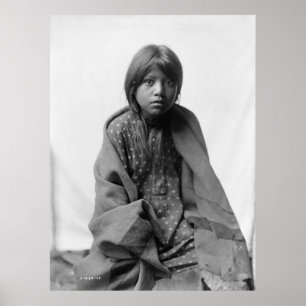 Poster Portrait Vintage amérindien