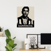 Poster Portrait Vintage de Garrincha (Bureau à domicile)