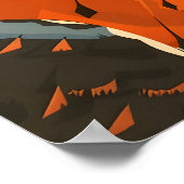 Poster Portrait vintage d'un faucon de Cooper (Coin)