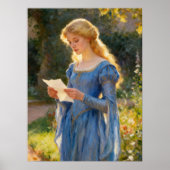 Poster Portrait Vintage Romantique (Devant)