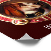 Poster PORTRAITS DE CHIEN DE MINIATURE VICTORIENNE Bloodh (Coin)