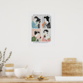 Poster Portraits de femmes japonaises - Goyō Hashiguchi (Cuisine)