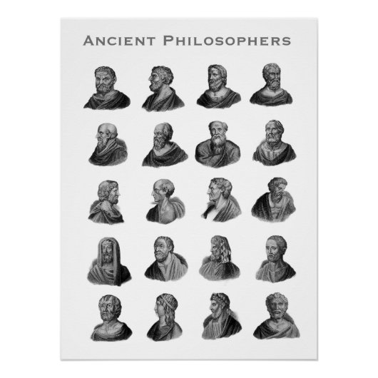 Poster Portraits de philosophes anciens (Devant)