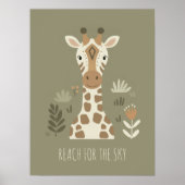 Poster Portraits de safari Girafe ID1264 (Devant)