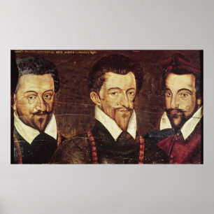 Poster Portraits de trois ducs de Guise