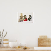 Poster Portraits des chefs des îles Sandwich, de (Cuisine)