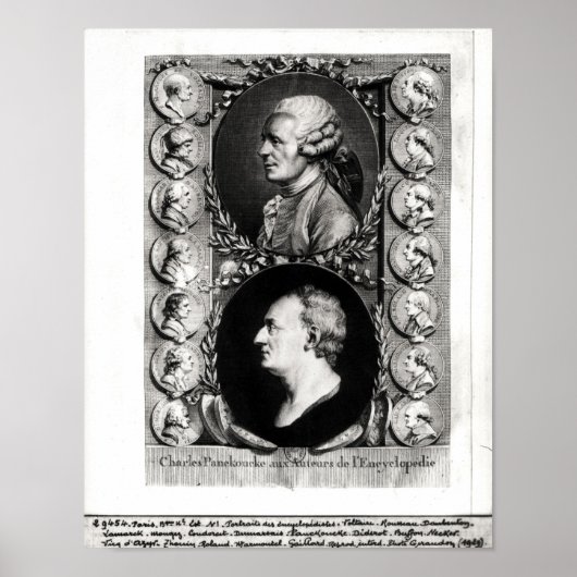 Poster Portraits des Encyclopédistes Jean (Devant)