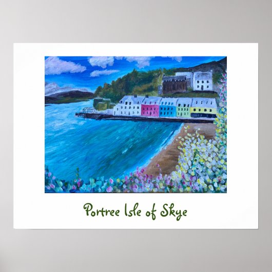 Poster Portree Isle of Skye (Devant)