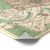 Poster Ports et Plan de Paris (Coin)