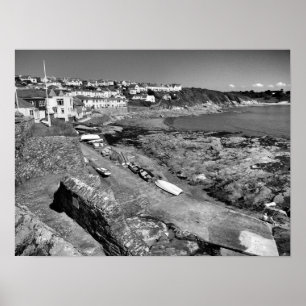Poster Portscatho Slipway Cornwall