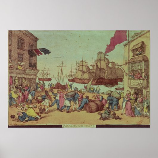 Poster Portsmouth Point, 1811 (Devant)