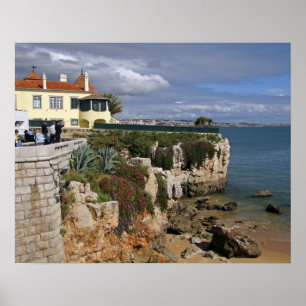 Poster Portugal, Cascais. Praia da Rainha, une plage de 2