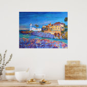 Poster Portugal Paysage Cascais Voyage Vacances (Cuisine)