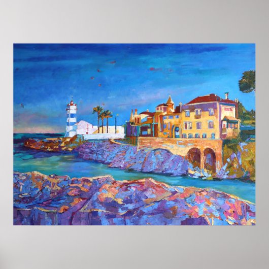 Poster Portugal Paysage Cascais Voyage Vacances (Devant)