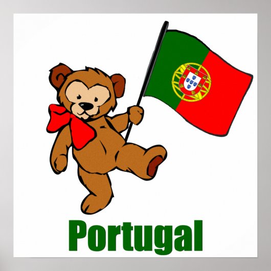 Poster Portugal Teddy Bear (Devant)