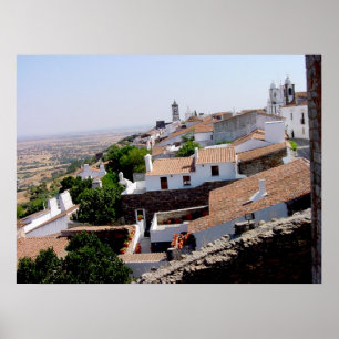 Poster Portuguese Roofs - Evora Portugal