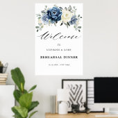 Poster Pos de bienvenue pour dîner de répétition Dusty Bl (Bureau à domicile)