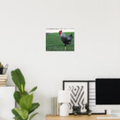 Poster "Pose à une jambe", Coq (Bureau à domicile)