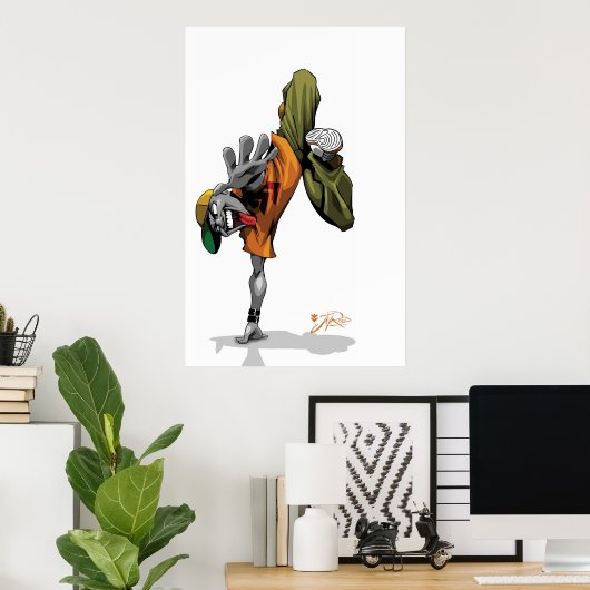 POSTER POSE BBOY (Bureau à domicile)