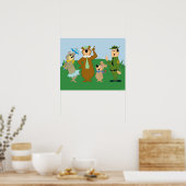 Poster Pose classique Yogi Bear and Friends (Cuisine)