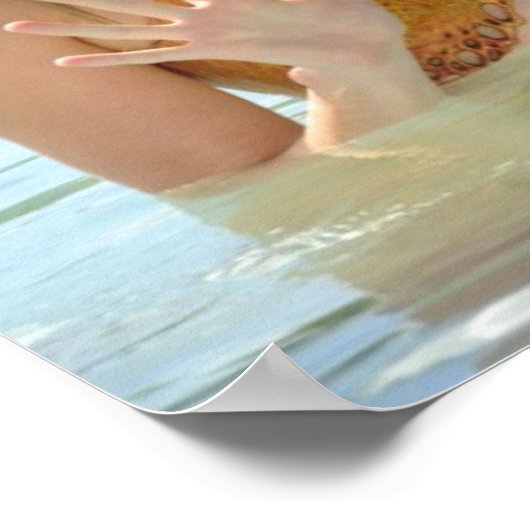 Poster Pose De Groupe Dans L'Eau (Coin)