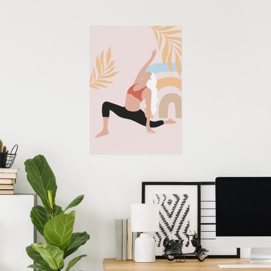 Poster pose de yoga (Bureau à domicile)