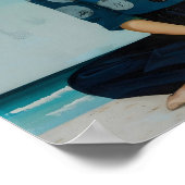 Poster Pose de Yoga apaisant (Coin)
