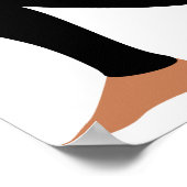 Poster Pose de yoga Art Abstrait Imprimer (Coin)
