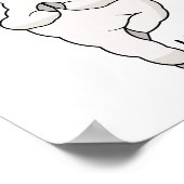 Poster Pose De Yoga Llama Au Llamaste (Coin)