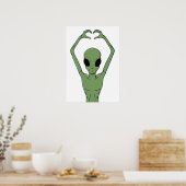 Poster Pose du cœur extraterrestre (Cuisine)