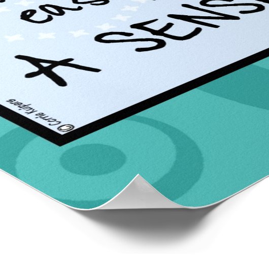 Poster Pose en forme de mot (Coin)