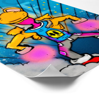 Poster Pose héroïque