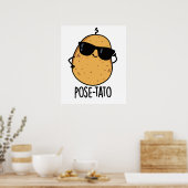 Poster Pose-tato Blague drôle de pomme de terre (Cuisine)