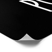 Poster Pose tato drôle Pun de pommes de terre Dark BG (Coin)