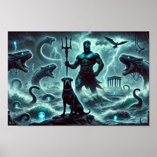 Poster Poseidon Creation et Rottweiler Guardian (Devant)
